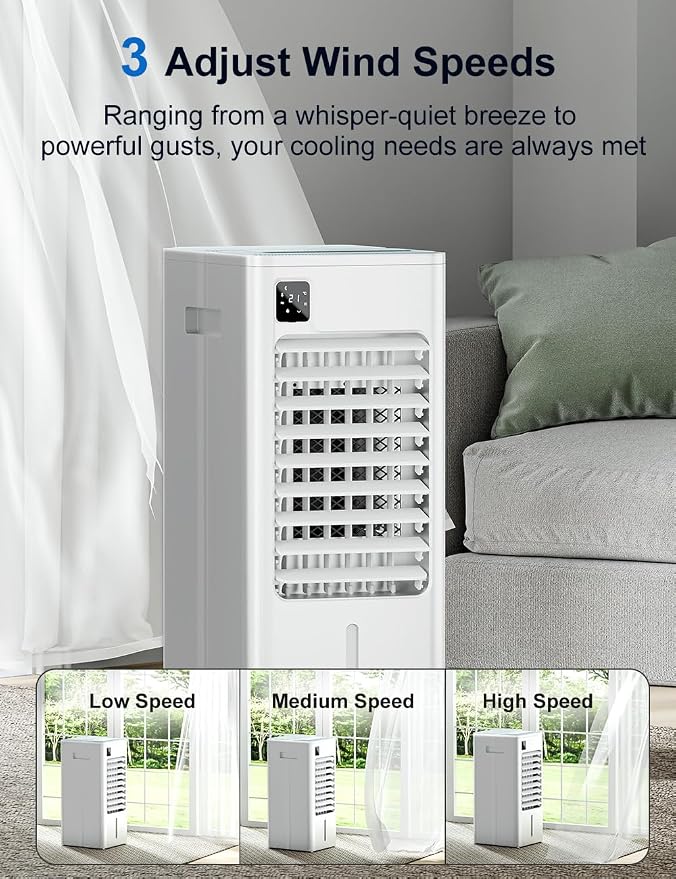 Portable Air Conditioners Windowless, Swamp Cooler for Indoors