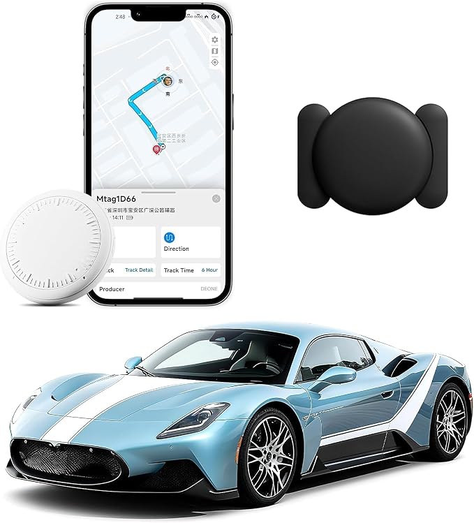 Mini GPS Tracker for Vehicles,Tracker Device for Vehicles No Subscription No Monthly Fee No SIM,Hidden Tracking Devices for Cars with Magnetic Case(Available for Android and iOS)