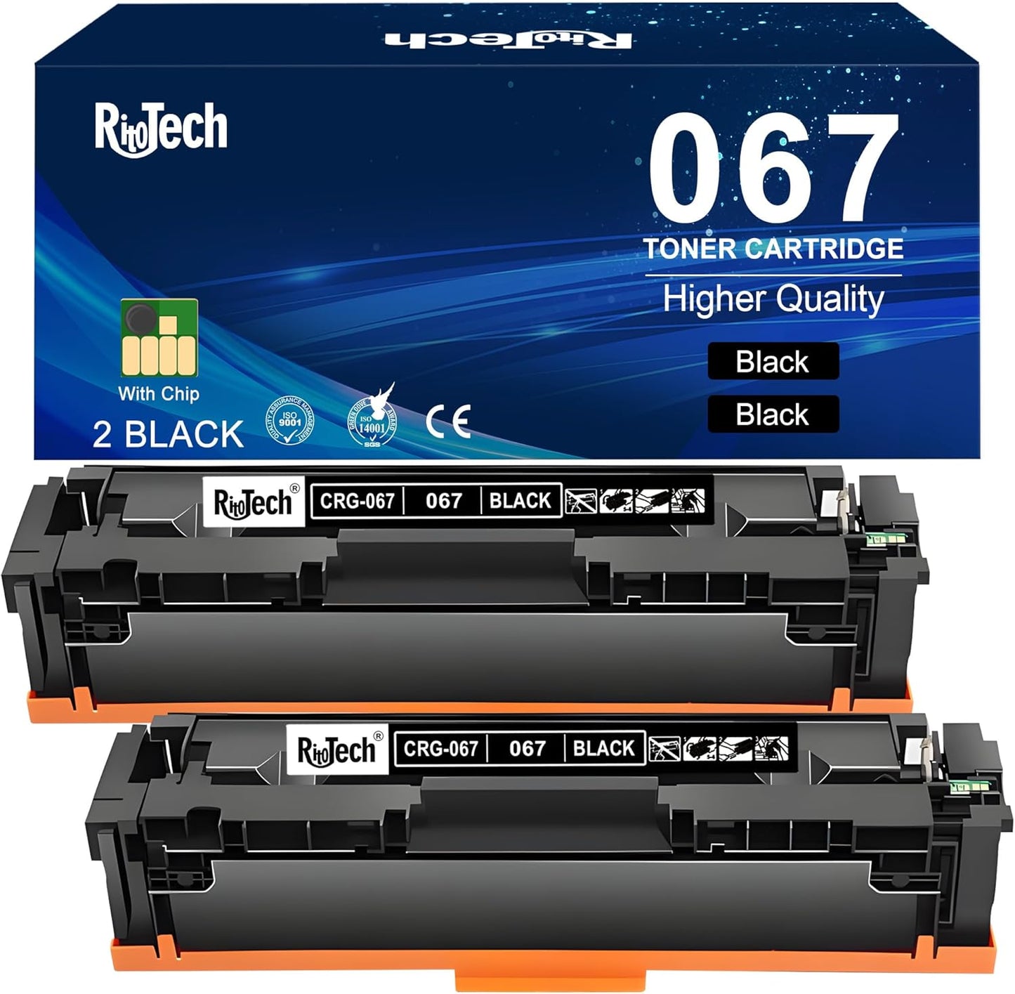 067 Black Toner Cartridge,Replacement for Canon 067 067H CRG-067 for imageCLASS MF653Cdw MF654Cdw MF656Cdw LBP633Cdw LBP632Cdw MF652Cw MF652Cdw Printer,with Chip