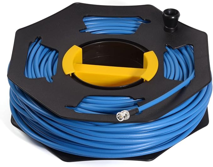 Superbat SDI Cable 200ft BNC Cable Belden 1694A + 3G/6G SDI Cable Spool Supports 3G-SDI/6G-SDI/4K/8K SDI Recorder Camera Monitor Router Audio Gateway Sync Broadcast etc.