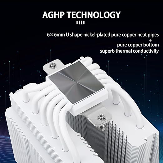 Thermalright Peerless Assassin 120 White CPU Air Cooler, 6 Heat Pipes, Dual CPU Fans,Dual Towers Cooler, 1550RPM±10%, for AMD: AM4/ AM5/Intel lga115x/1200/2011/1851/1700, No LED White