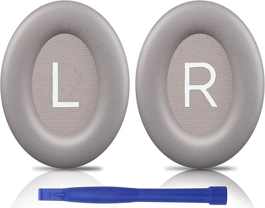SOULWIT Earpads Replacement for Bose QuietComfort 45 (QC45)/QuietComfort SE (QC SE)/Quiet Comfort Wireless Over-Ear Headphones, Ear Pads Cushions with Softer Protein Leather - Sandstone