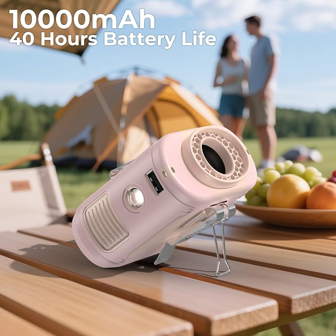 AMACOOL Portable Waist Fan Clip On, Gifts for Men Dad Husband, 10000mAh Rechargeable Wearable Shirt Fan, Powerful Belt Fans, Birthday Gifts for Women Jobsite Travel Camping Essentials 2026