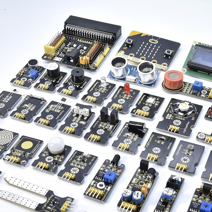 KEYESTUDIO Micro:bit V2 Robot + 37 Sensors Starter Kit for Microbit