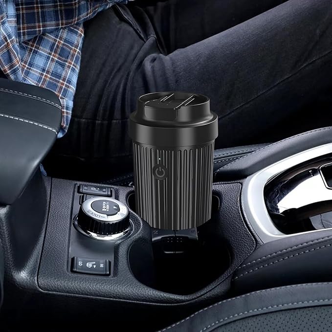 Heated Cup,Car Cup Holder,Intelligent Cooler Mug|One Touch Switch|12 OZ Coffee Mug|Car Smart Heating & Cooling Bottle,Car Coffee Warmer,Chirstmas Gift for Parents and Friends
