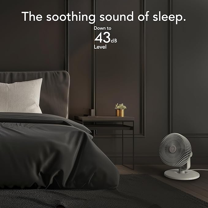 Vornado REFRESH 8 Table Fan with Aromatherapy Scent Pads, Swiveling Base, Easy to Clean, 3 Speed Settings, 45-Degree Tilt, Optimized Fan Sound for Sleep, Electric Fan for Bedroom, Office, & Home