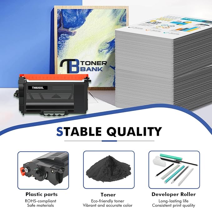 TN920XL TN920 Toner Cartridge HL-L6210DW Compatible for Brother TN 920 920XL TN-920 TN-920XL TN920XXL TN920UXXL for Brother MFC-L5915DW HL-L6210DWT L5210DN L5210DW L5210DWT High Yield Printer 2 Pack