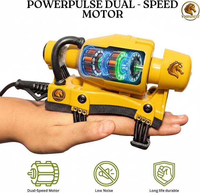 Powerful Double Speed Floating Action for Full Body Massager Corded Electric Powered, Barber Massager Yellow