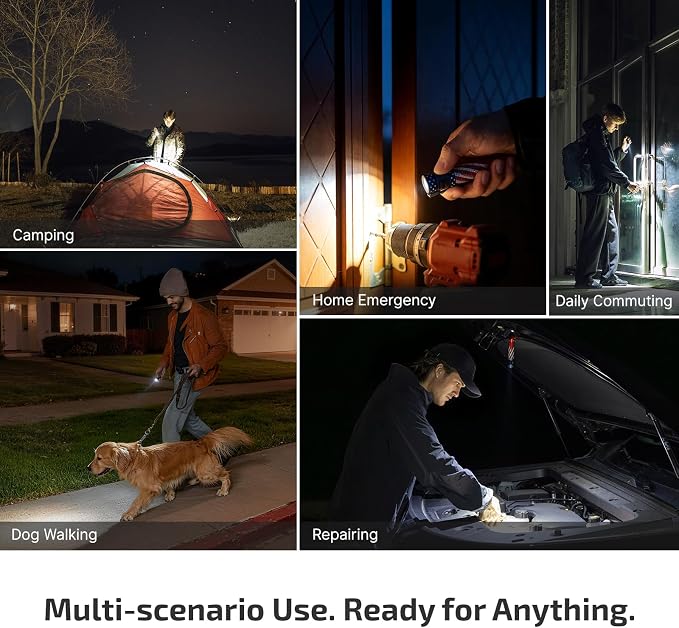 OLIGHT Baton4 Pro EDC Flashlight Rechargeable, 1600 Lumens Small Pocket LED Light with Tactical Switch and Magnetic & USB C Dual Charging for Home Use, Camping and Emergency (Stars&Stripes Edition)
