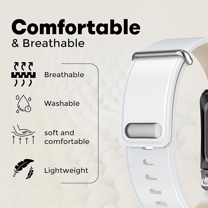DADO Luxe Tapered Leather Replacement Band Compatible with WHOOP 5.0, One, Peak, and Life Fitness Tracker – Durable & Comfortable | Not for Whoop Gen 4