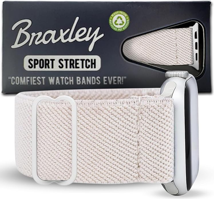 Braxley Bands for Apple Watches - Stretchy and Washable - Adjustable with Apple Watch Bands for Women & Men - Compatible with Apple Watch Series SE Ultra 9 8 7 6 5 4 3 2 1