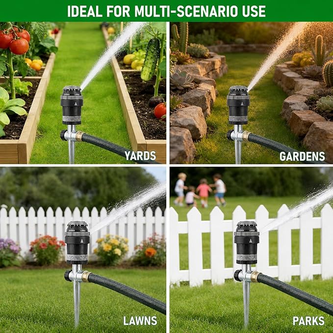 5-Pack Orbit H2O-6 Gear Drive Sprinkler - Versatile Gear Drive for Efficient Lawn Watering