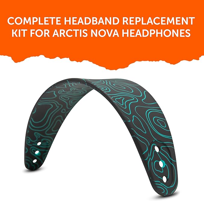 WC Mod Kit Nova Pro Wireless & Nova Elite RandomFrankP Edition - Cooling Gel Earpads, Silicone Headband, & Magnetic Plates for SteelSeries Arctis Nova Pro Wireless & Nova Elite by Wicked Cushions