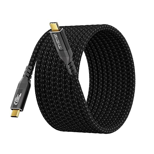 16.5FT Long USB C to USB C Cable Compatible with Thunderbolt 4/3, USB 3.2 Gen 2 20Gbps High Speed Data Transfer, 100w Fast Charging & 4K@120Hz USB C Video Cable for Monitor, Hub,dispaly Cord