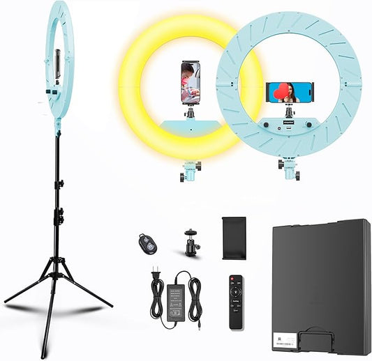 18 inch Ring Light Kit (Ice Blue)