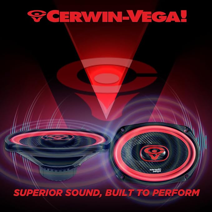 CERWIN-VEGA! V693 6"× 9" VEGA 3-Way 420 Watts 4 Ohm Full Range Speakers(Pair)