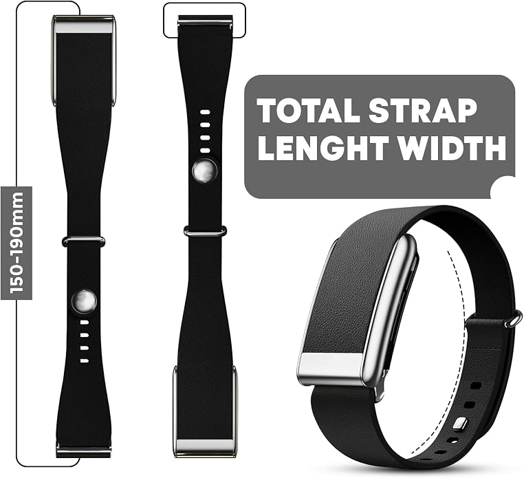 DADO Luxe Tapered Leather Replacement Band Compatible with WHOOP 5.0, One, Peak, and Life Fitness Tracker – Durable & Comfortable | Not for Whoop Gen 4