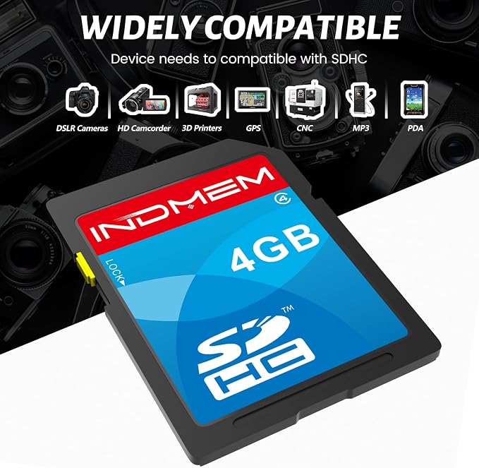 SD Card 4GB, 10 Packs Class 4 4GB Flash Memory Card MLC Standard Secure Digital Cards Camera Card