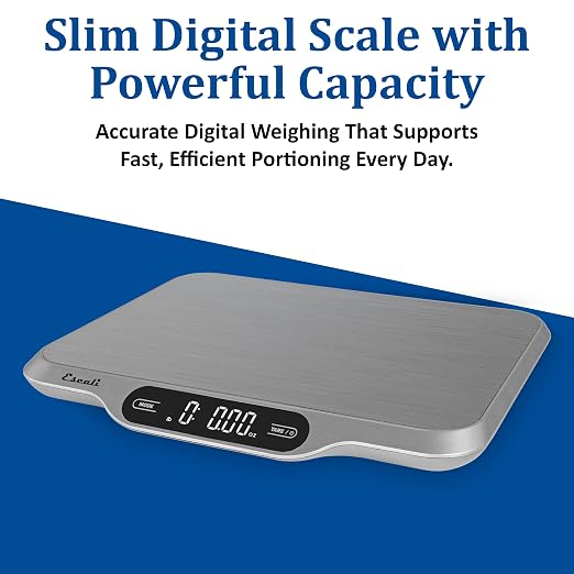 SAN Jamar Mechanical Dial Food Scale with Removable Bowl 2 Pound Capacity – Manual Kitchen Scale – Metal Construction, Tare Function for Cooking, Baking & Portion Control, Food Scale with Bowl