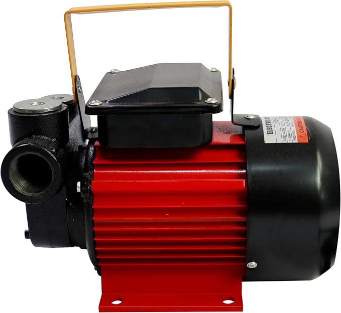 110V 16GPM Electric Fuel Transfer Pump Kit - Self-Priming Diesel/Kerosene/Bio Pump w/Auto Shut-Off Nozzle & Hose, Cast Iron/Aluminum Construction