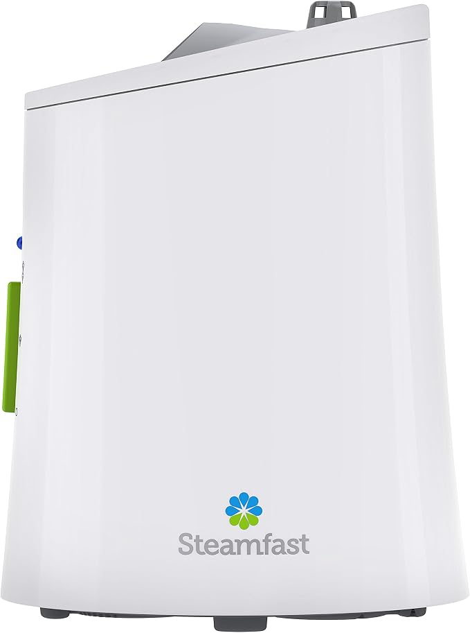 Steamfast SF-920 Warm Mist Humidifier and Steam Vaporizer with Auto Shut-Off, Filter-Free Design, Aromatherapy Essential Oil Ready, 1 Gallon Capacity,White