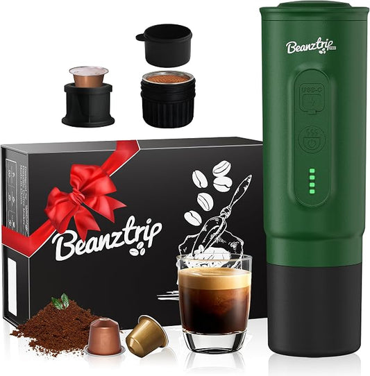 H02 PRO Portable Espresso Maker, Compatible with NS Capsule & Ground Coffee, Portable Coffee Maker, 20 Bar Self-heating Small Electric Travel Espresso Machine for Camping, Hiking