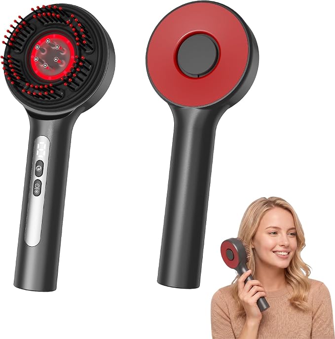 3-in-1 Electric Scalp Massager for Hair Growth, Head Massager with Oil Applicator, IPX7 Waterproof Scalp Brush for Men & Women, Home & Travel Use