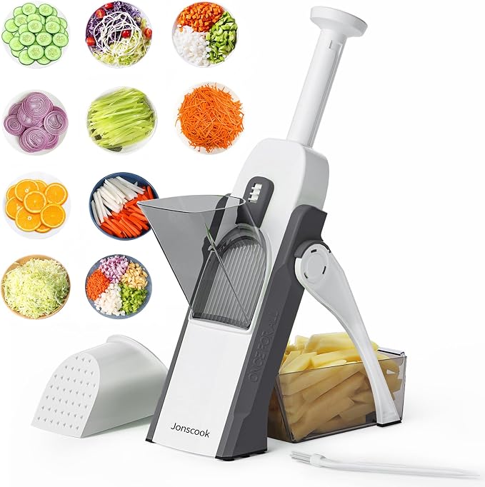 2Pack Mandolines Slicer (Gray + Black)