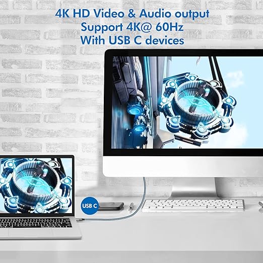 USB C to C Cable 6.6ft，USB 3.2 Gen 2 10Gbps Data Transfer, USB 100W,4K 60Hz USB C Display Cable Compatible with MacBook Pro/Air, iPad Pro, Galaxy S23, Dell XPS, and More