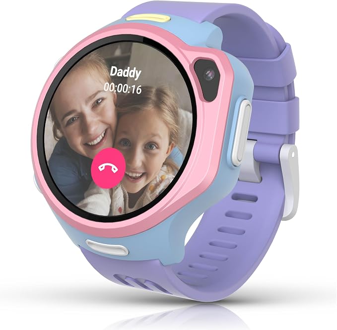 myFirst Kids Smart Watch 4G LTE with GPS Tracker & Video Calling, R2 eSIM Phone Watch for Boys Girls Ages 5-12, SOS Smartwatch with Parental Control, Birthday Gift with 1.3" AMOLED Display