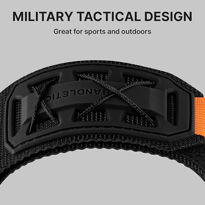 Bandletic Compatible with Garmin Fenix 7X 6X Pro Watch Band - 26mm Quick Fit Nylon Strap Replacement for Fenix 8 51mm/5X Plus/3 HR/Instinct 2X Solar 3 50mm/Enduro/Tactix/Epix Pro2/Quatix 8 51mm/D2