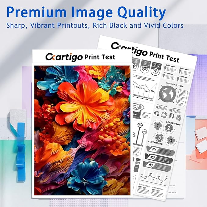 62XL High Yield Ink Cartridges Combo Pack (2-Black) Compatible for HP 62XL 62 Replacement for HP Envy 5540 5640 5660 7644 OfficeJet 5740 5741 8040 200 250 Series Printers