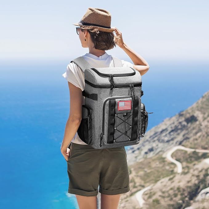 Maelstrom Backpack Cooler,Soft Lightweight Leakproof Cooler Backpack,Men Women 35/50 Can Insulated Cooler Bag,Keeps Hot/Cold for Up to 16 Hours,Perfect for Camping, Beach