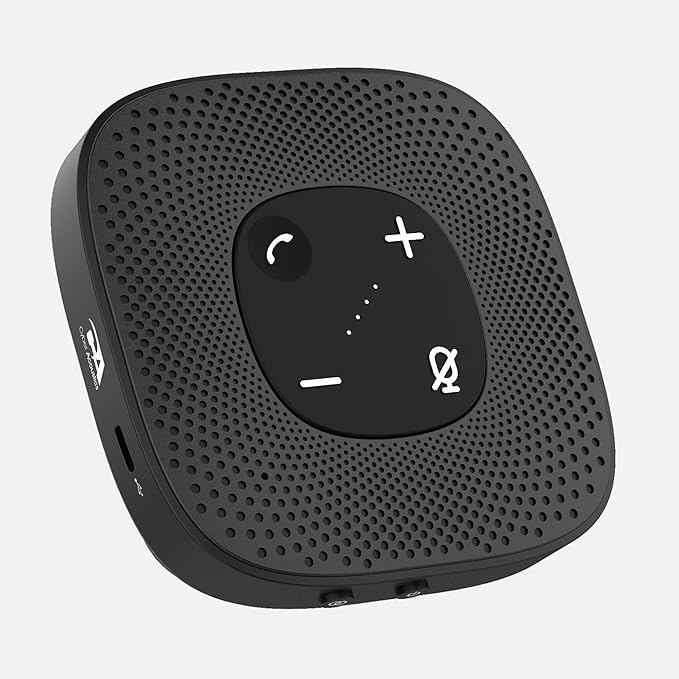 Cyber Acoustics Conference Speakerphone (SP-2000) - USB and Bluetooth, Advanced DSP with 360 Degree Noise Cancelling Microphone with 3m Range, 66 Ft BT Wireless Range