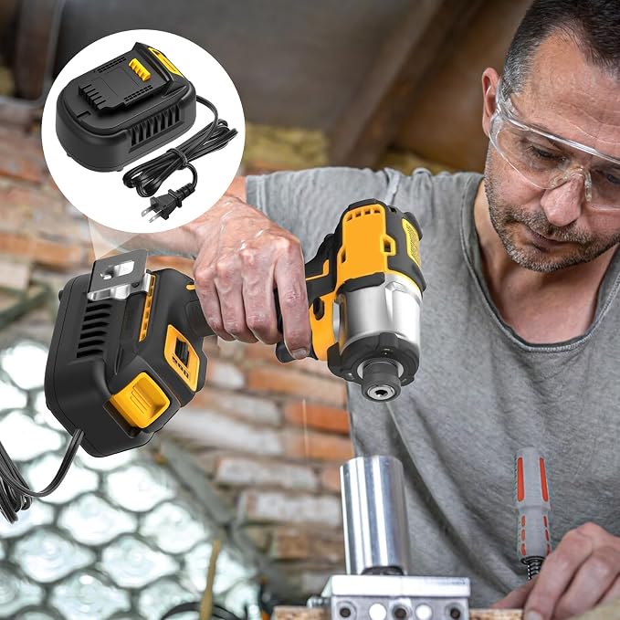 New Version 110V to 20V DC Converter,Power Source Option for Dewalt 18V-20V Cordless Tools,AC to DC Converter 500W,120V to 20V Power Supply, AC Plug Transformer Adapter