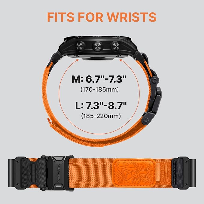 Bandletic Magnetic Bands Compatible with Garmin Fenix 7X Watch Band, 26mm Quick Fit Strap for Fenix 8 Pro 51mm/6X Pro/5X Plus/3/3 HR/Instinct 2X 3 50mm/Enduro/Quatix Tactix 8 51mm/Epix Pro(Gen 2) 51mm