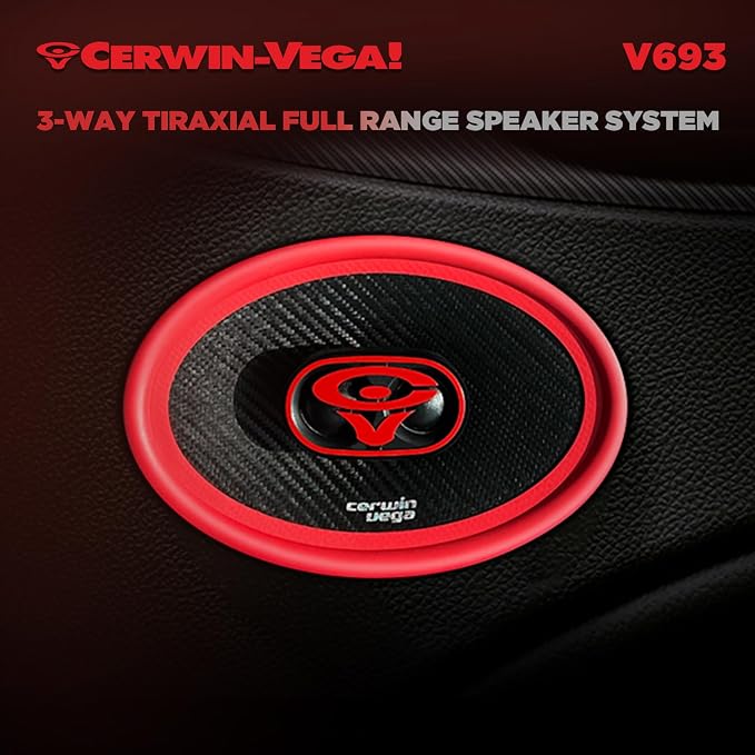 CERWIN-VEGA! V693 6"× 9" VEGA 3-Way 420 Watts 4 Ohm Full Range Speakers(Pair)