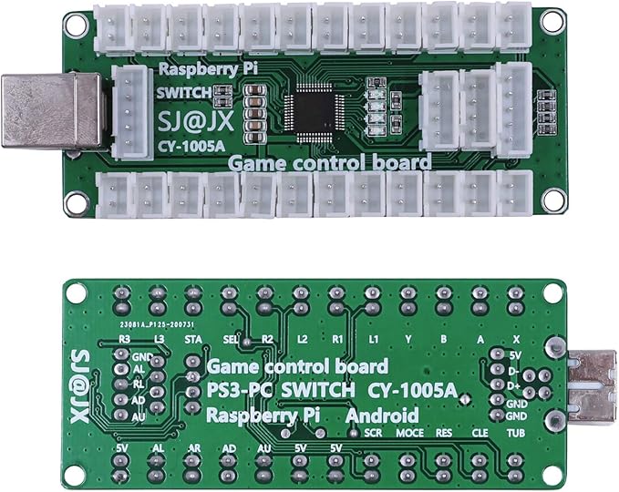 Arcade Game Controller USB Encoder Board Gamepad LED Microswitch Button Analog Joystick Flying Stick for Nintendo Switch PC PS3 Retropie Raspberry Pi