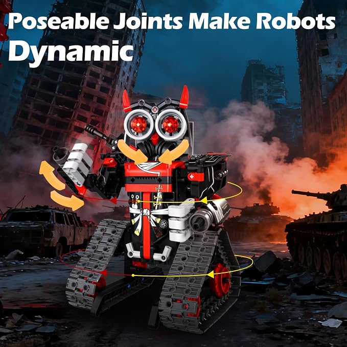 3 in 1 Robot Building Kits - STEM Toys for Kids 6 7 8 9 10 11 12+ Year Old, Birthday Gifts for Boys, Remote APP Control Coding Projects, Science DIY Robotics Kit