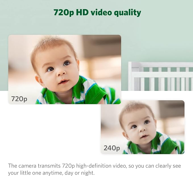LeapFrog LF915-2HD Baby Monitor, 2 Cameras, 5" 720p Screen