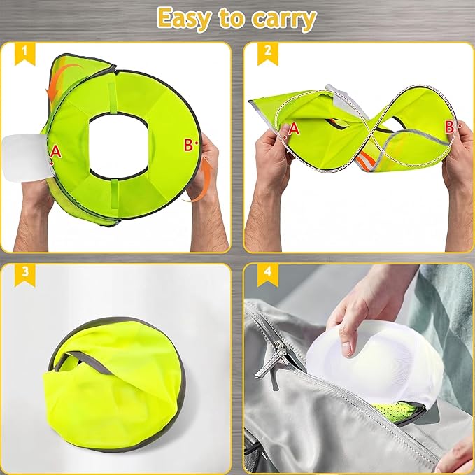 Hard Hat Sun Shade with Rechargeable Fan, Full Brim Visor Cooling Kit with Detachable Neck Fan for Construction Worker Men Women Outdoor Safety Helmet Accessories (No Lights)