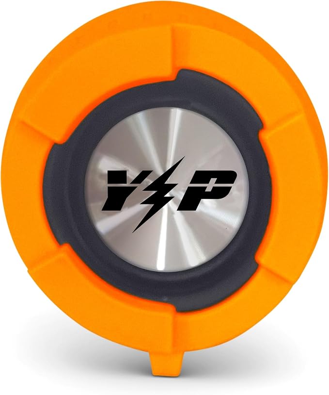 Yak-Power Drytunes Water-Resistant Portable Bluetooth Speaker | IP66 | Party Button Music Sharing | Kayaks | Boats | E-Bikes | Outdoor | Orange
