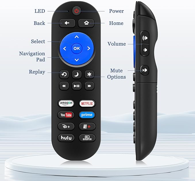 Universal Replacement TV Remote for Roku Players and Roku TV Remote, for Roku 1 2 3 4, Express/+, Premiere/+, Ultra and for All Roku TV (Not for Roku Stick)