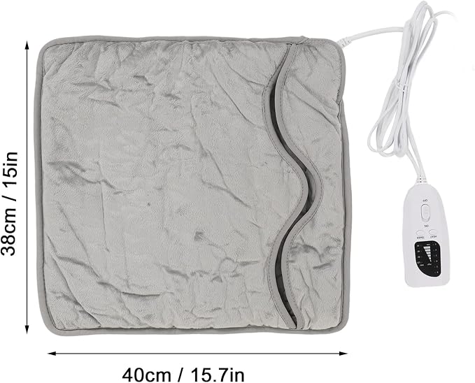 Electric Heated Foot Warmers for Men and Women Electric Foot Warmer Pad 6 Level Portable Soft Detachable Foot Heating Pad for Bedroom