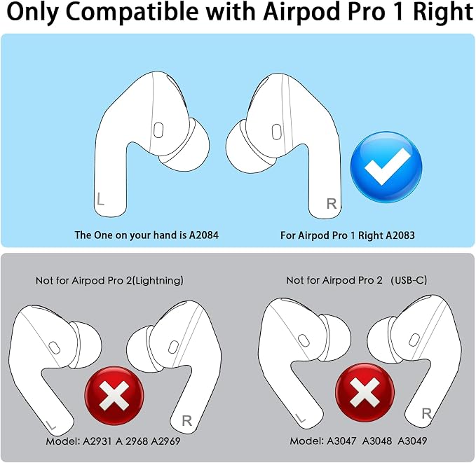 Original OEM Single Earbud for Right Apple Airpods Pro 1st Gen Earbud,Single Right Ear Side Only(A2083)