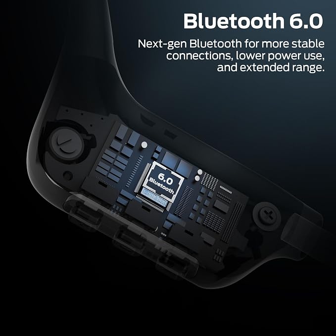 Monster Open Ear BC300 Sport Headphones, Wireless Bone Conduction Headphones Bluetooth 6.0, IPX8 Waterproof, 32GB Built-in Memory, 10-Hour Battery Life for Running, Cycling, Outdoor Sports