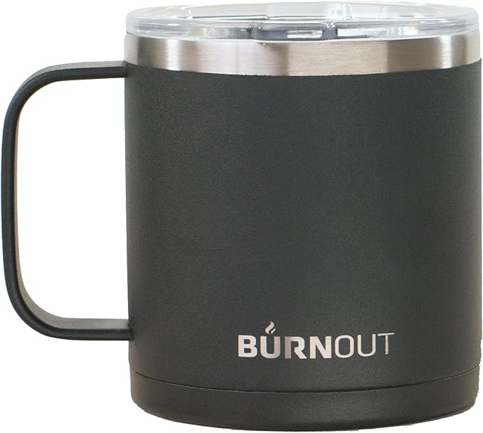 BURNOUT 2.0 Instant Drinkability Temperature Control Mug (14 oz Black)