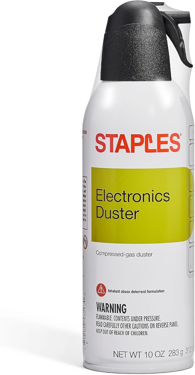 Staples Compressed Air Dusters – Canned Air for Electronics, Keyboards & Office Devices