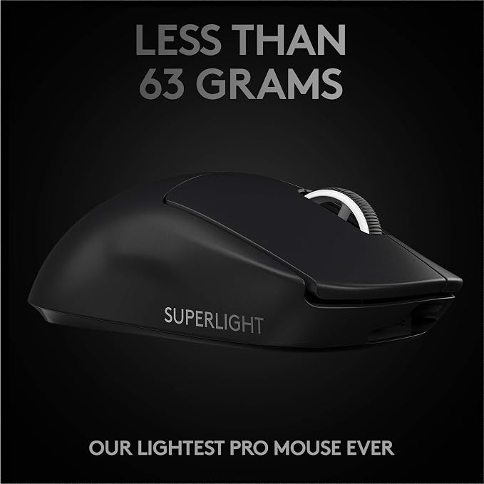 Logitech G Pro X Wired Gaming Headset + G PRO X Superlight Wireless Gaming Mouse - Black