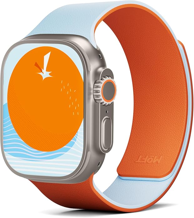 MOFT Snap Duo Watch Bands Compatible with Apple Watch, Quick Magnetic Wear, Duo-Color Design & Soft Silicone, iWatch Bands for Ultra 3/2/1, Series 11/10/9/8/7/SE/6/5/4/3/2/1, 38/40/41/42/44/45/46/49mm